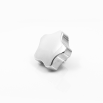 Sterknop aluminium met schroefdraad 